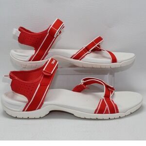 Teva Verra Red White Strappy Hiking Sport Sandals 1006263 Womens Size 10